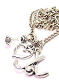 crossed field hockey sticks fashion necklace